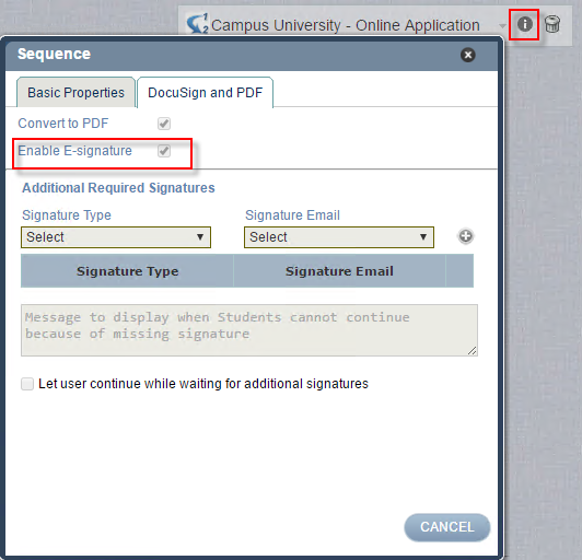 enable e-signature 2